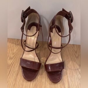 Christian Louboutin Choca Calf Nil Strappy Heels